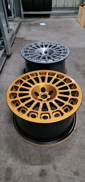 Lancia Delta integrale Gruppo A Wheels Montecarlo Silver and Bronce