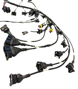 Lancia Delta HF Integrale ECU wiring loom for ignition inejection with high quality genuine AMP and Deutsch connectors for all customers who wants to upgrade the detoriated OEM wiring loom with a Motorsport style loom.