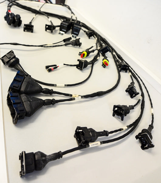 Lancia Delta HF Integrale ECU wiring loom for ignition inejection with high quality genuine AMP and Deutsch connectors for all customers who wants to upgrade the detoriated OEM wiring loom with a Motorsport style loom.