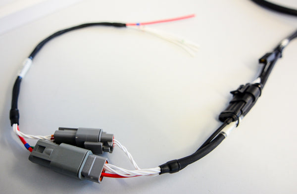 Lancia Delta HF Integrale ECU wiring loom for ignition inejection with high quality genuine AMP and Deutsch connectors for all customers who wants to upgrade the detoriated OEM wiring loom with a Motorsport style loom.