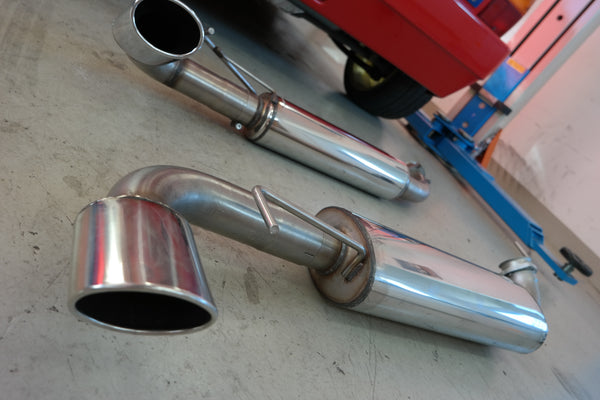 Lancia Delta HF integrale EVO Exhaust Line Silencer Oval Exit
