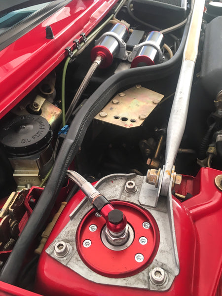 Lancia Delta HF integrale 1K2 ARC intrax suspension, upside down setup, with adjustable compression and rebound knob and unique ARC system
