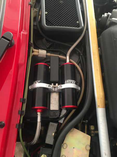 Lancia Delta HF integrale 1K2 ARC intrax suspension, upside down setup, with adjustable compression and rebound knob and unique ARC system
