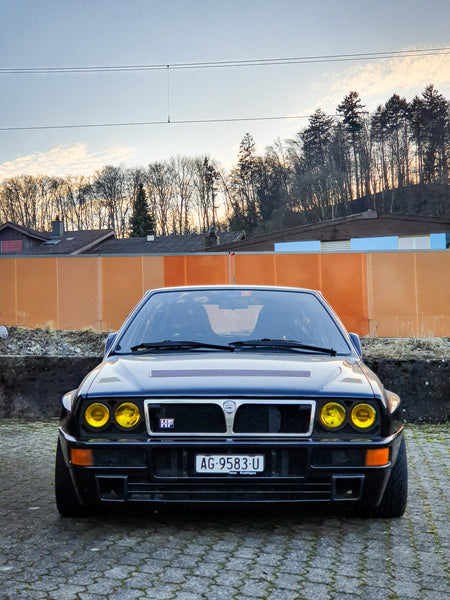 Lancia Delta HF integrale EVO yellow french headlights 